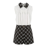 Elisabetta Franchi Tuta Giromanica Bicolore per Bambina EFTA100XX BIANCO/NERO ELISABETTA FRANCHI 