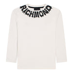 JOHN RICHMOND shirt girocollo tinta unita con stampa Bianco per Bambino RBA24074TS BIANCO JOHN RICHMOND 