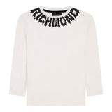 JOHN RICHMOND shirt girocollo tinta unita con stampa Bianco per Bambino RBA24074TS BIANCO JOHN RICHMOND 