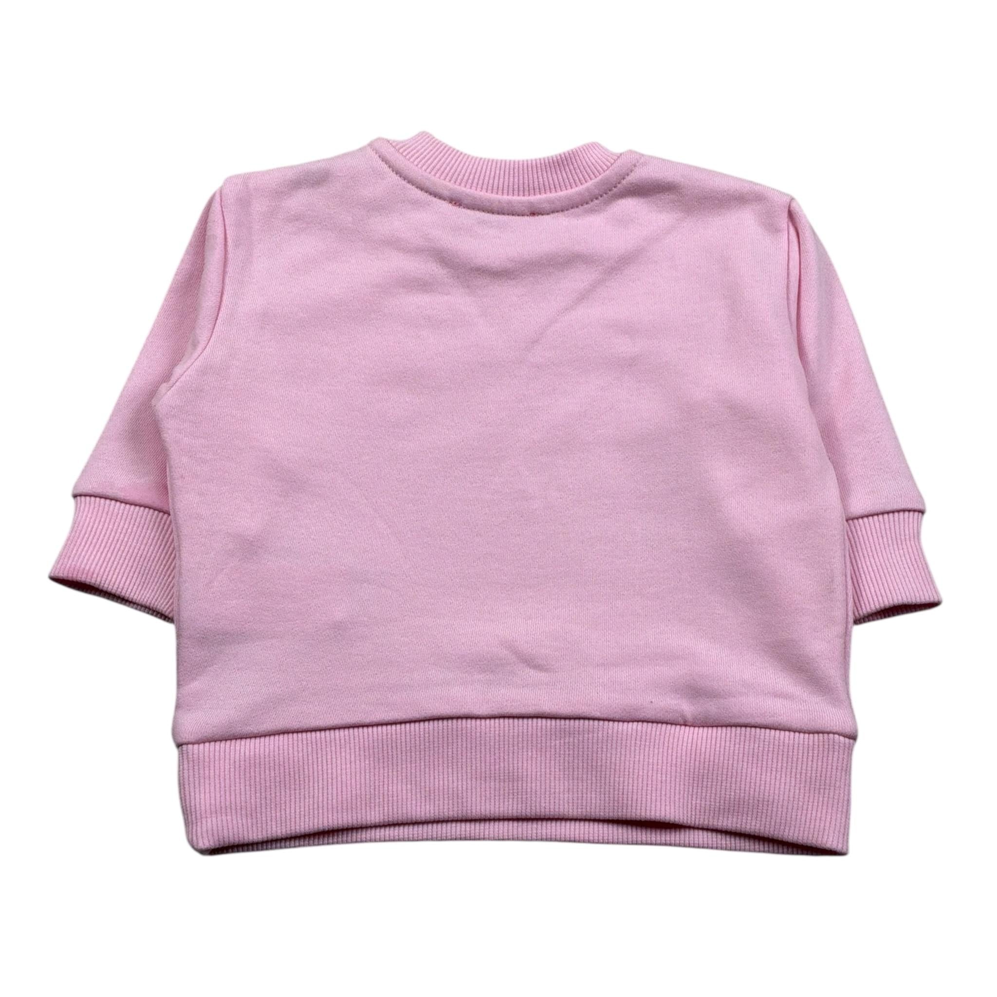 Diesel Felpa Chiusa Girocollo tinta unita Rosa per Neonata K00416 ROSA DIESEL 