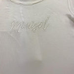 Mimisol T-Shirt Tinta Unita con Logo per Neonata MFTS076 BIANCO MIMISOL 