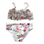 Monnalisa Costume 2 Pezzi Fascia-Slip con Fantasia per Neonata 39C041 BIANCO MONNALISA 