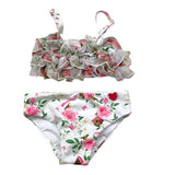 Monnalisa Costume 2 Pezzi Fascia-Slip con Fantasia per Neonata 39C041 BIANCO MONNALISA 