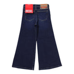 Diesel Jeans Tinta Unita Modello A Zampa per Bambina J00816 BLU DIESEL 