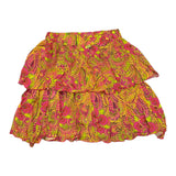 4Giveness Completo Camicia-Gonna Tinta Unita Con Stampa Fuxia Per Bambina