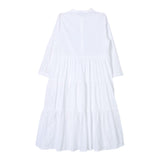 Aspesi Abito Modello Camicia Con Collo Coreano Tinta Unita Bianco Per Bambina