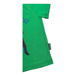 Bikkembergs T-Shirt Girocollo Tinta Unita con Logo per Neonato BK1805 VERDE BiKKEMBERGS 