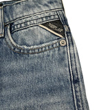 Replay Jeans Tinta Unita con Girovita Regolabile per Bambino SB9092 AZZURRO REPLAY 