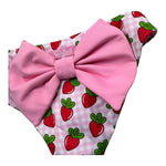 Saint Barth Costume Modello Slip con Fiocco per Neonata 00273L ROSA SAINT BARTH 