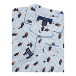 Ralph Lauren Completo 2 Pezzi Pigiama T-Shirt-Bermuda  per Bambino 9P0115 AZZURRO RALPH LAUREN 