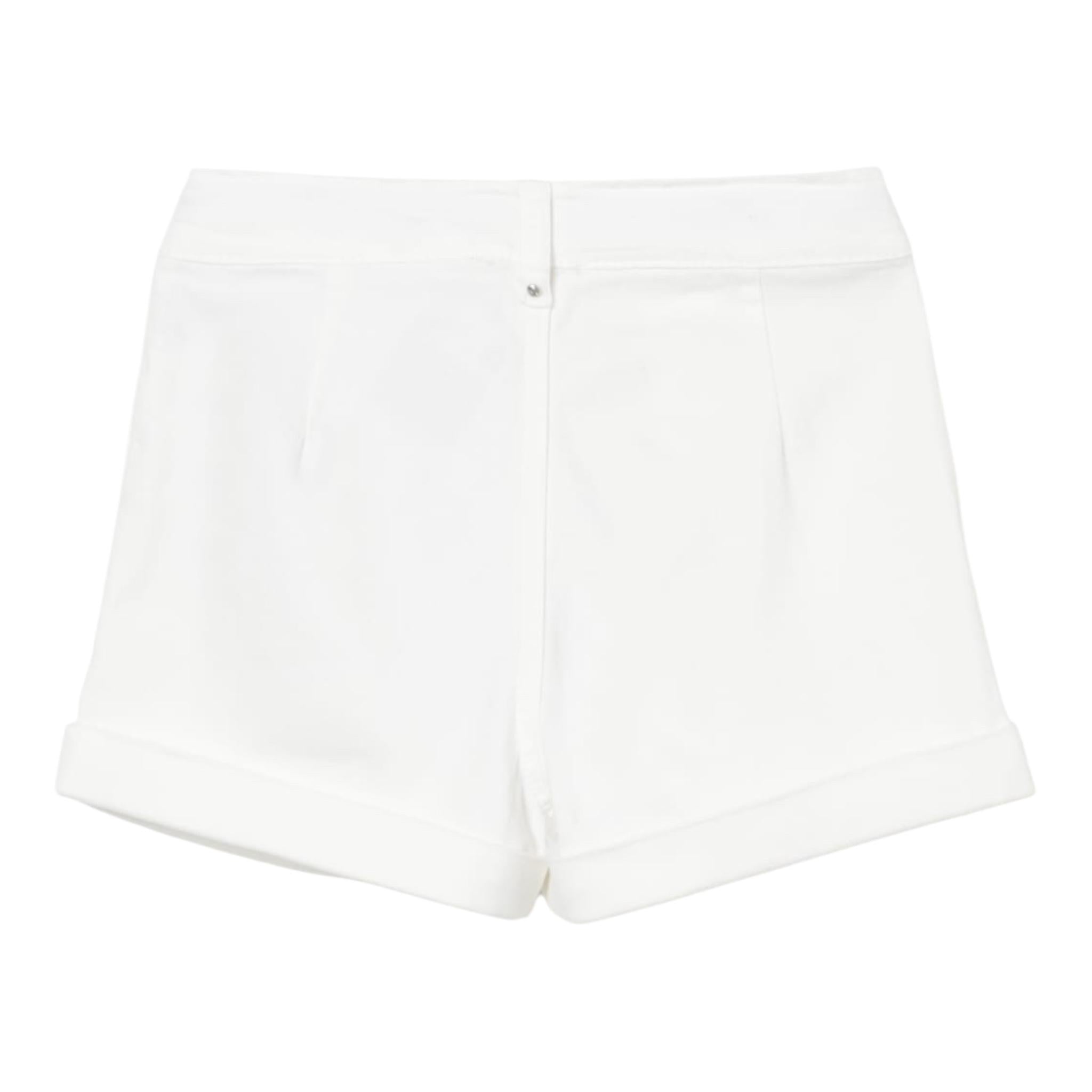 Liu Jo Short Tinta Unita con Girovita Regolabile per Bambina KA5048 BIANCO LIU JO 