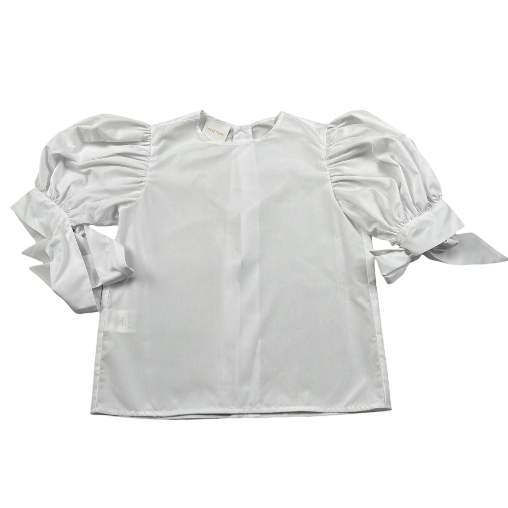 Coco' Et Mama' Camicia Manica Lunga Tinta Unita per Bambina LUNAC BIANCO COCO' ET MAMA' 