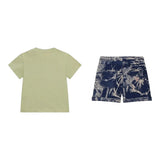 Guess Completo Tinta Unita 2 Pezzi T-Shirts-Bermuda per Neonato I4GG07K8HM3 VERDE GUESS 