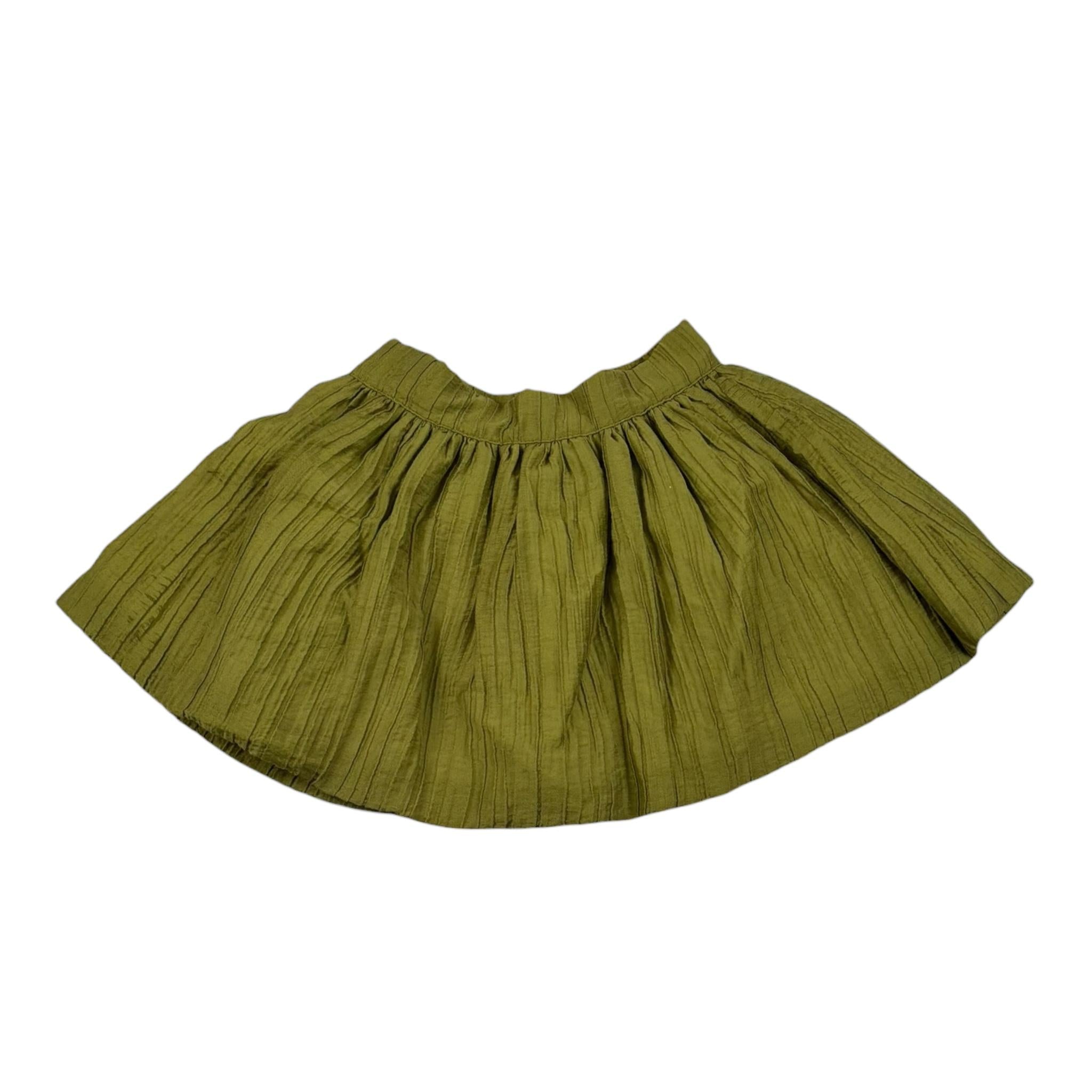 La Stupenderia Gonna Tinta Unita con Plisset per Neonata TJGN90 VERDE LA STUPENDERIA 
