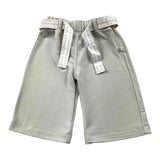 Bamboom+Babies Pantalone Modello A Palazzo Tinta Unita Con Cintura Fango Per Neonata