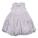 A' La Page Abito Manica Lunga Tinta Unita Fantasia Floreale per Bambina AL26 BIANCO A' LA PAGE 