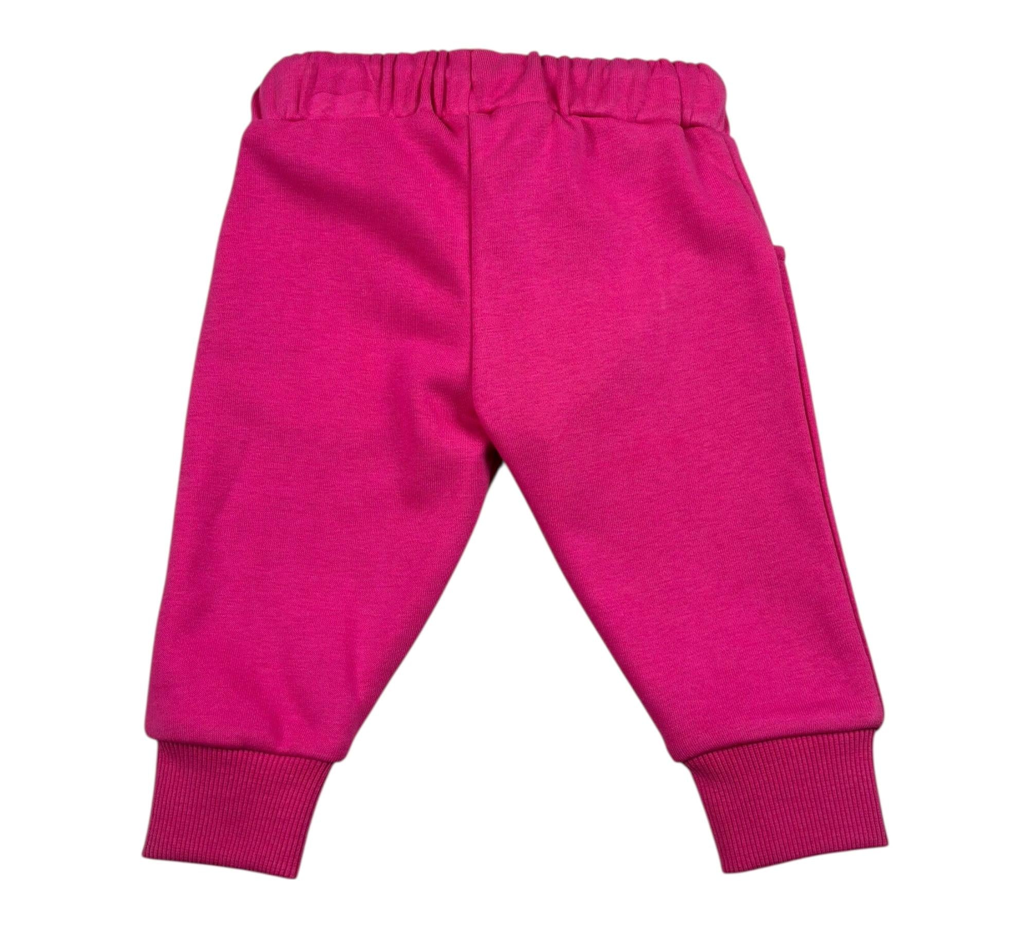 John Richmond Pantalone Tuta Tinta Unita con Logo per Neonata RIP26033PAA FUXIA JOHN RICHMOND 