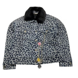 JOHN RICHMOND giubbino in denim tinta unita fantasia maculata Blu per Bambina RGA25032GC BLU JOHN RICHMOND 