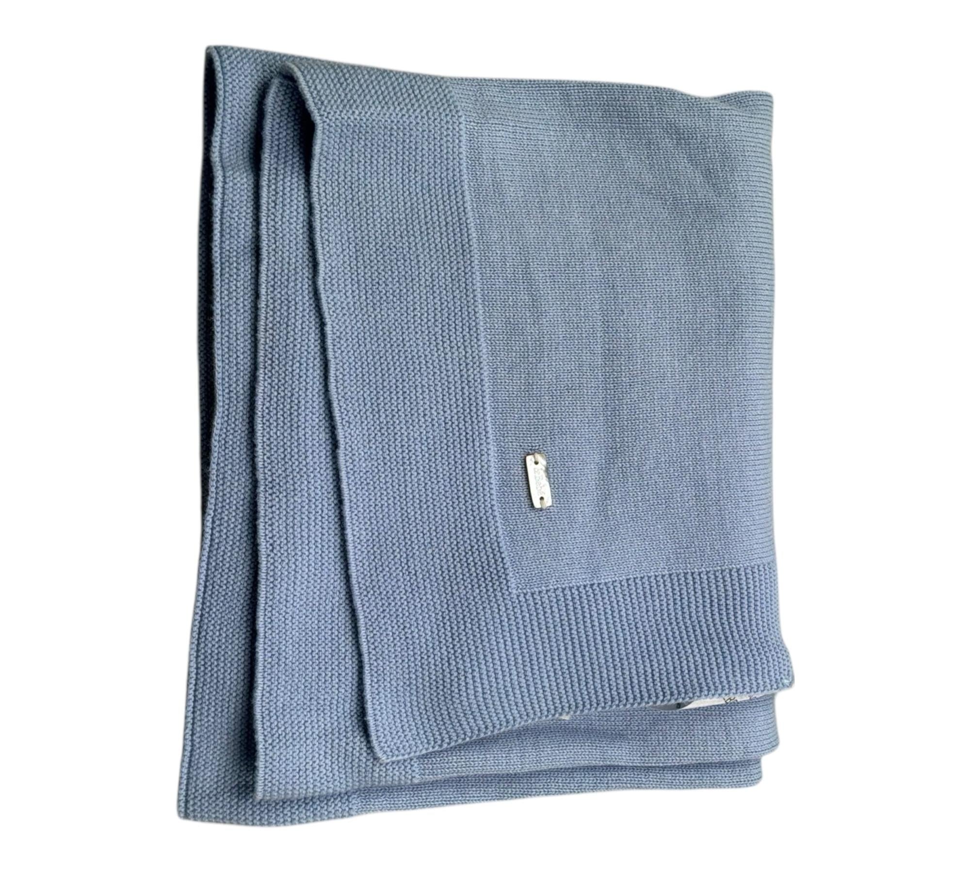 Le Bebe Coperta Tinta Unita per Neonato LBB5307 AZZURRO LE BEBE 