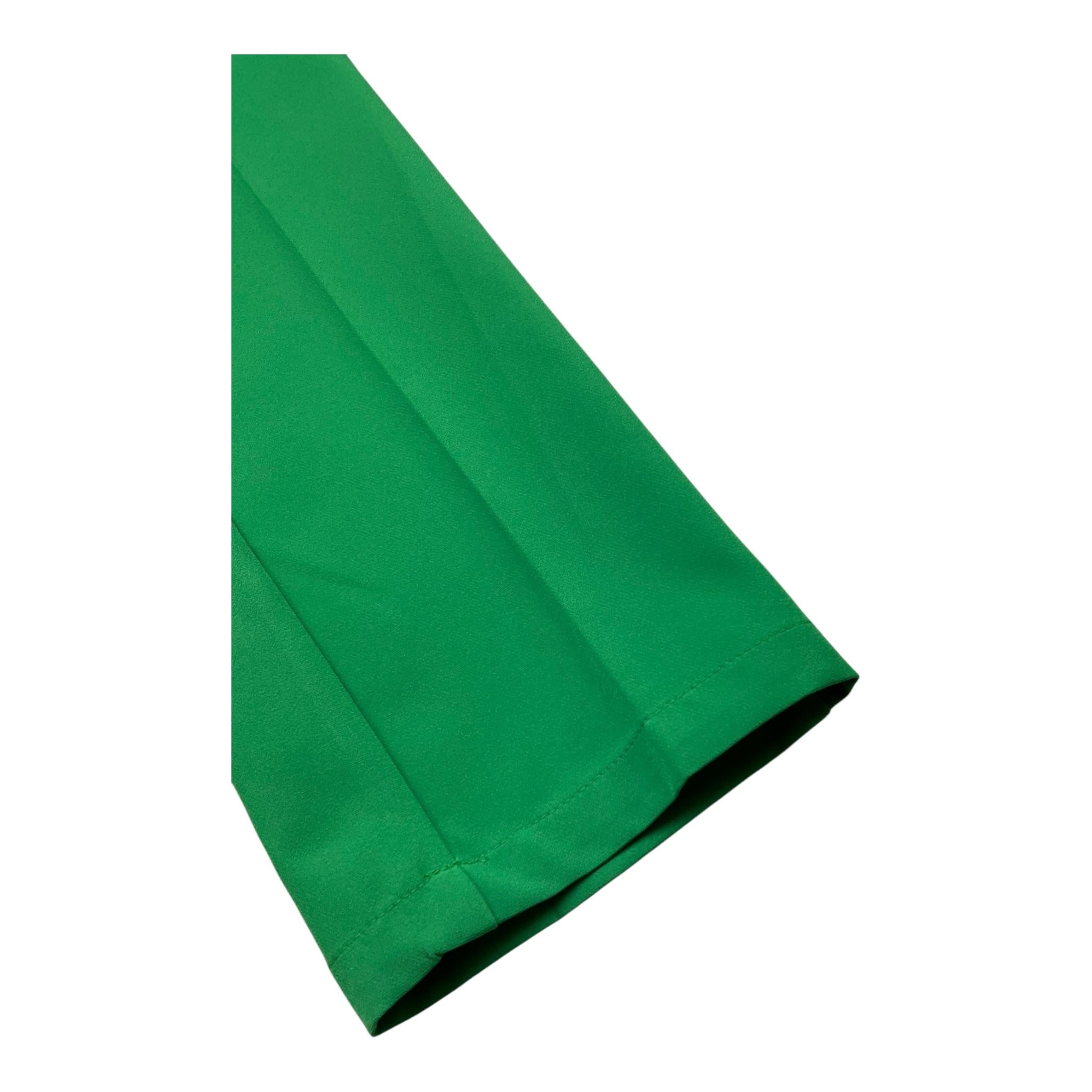 Manila Grace Pantalone Tinta Unita con Elastico In Vita per Bambina DBIEI VERDE MANILA GRACE 