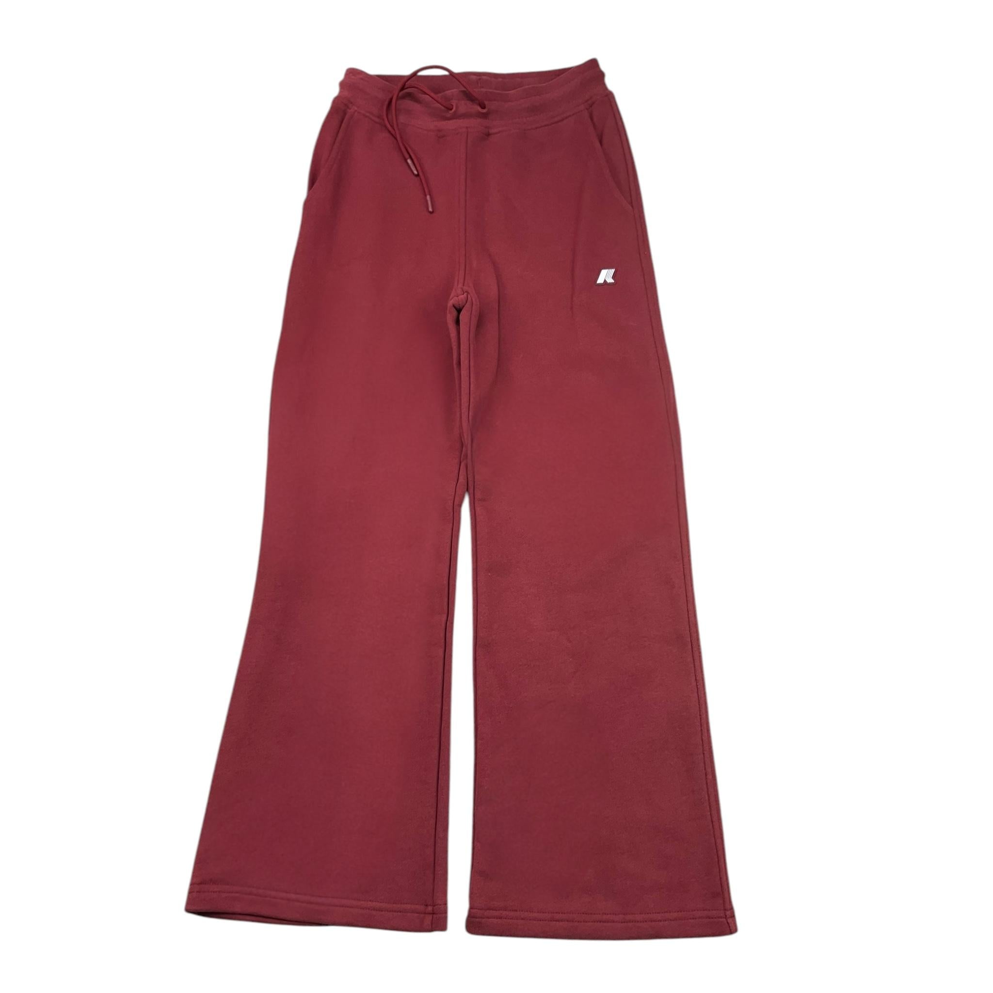 K-WAY pantalone in tuta tinta unita modello a palazzo Bordeaux per Bambina K41417W BORDEAUX K-WAY 