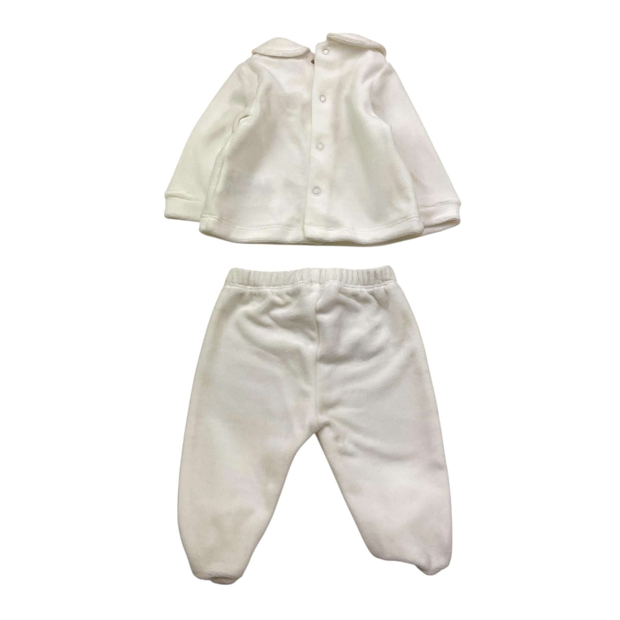NANAN completo 2pz maglia-ghettina tinta unita Bianco per Neonato I2405001B BIANCO NANAN 