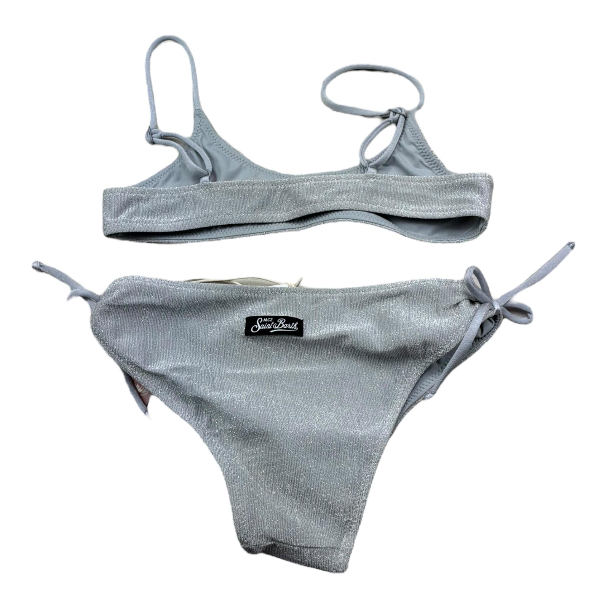 Saint Barth Costume 2 Pezzi Slip-Fascia per Bambina PALO002 GRIGIO SAINT BARTH 