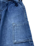 Replay Jeans Tinta Unita con Elastico In Vita per Bambino SB9104 BLU REPLAY 