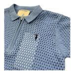 Trussardi Polo Mezza Manica Tinta Unita Traforato per Bambino TBP26063PO AZZURRO TRUSSARDI 