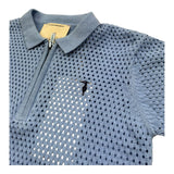 Trussardi Polo Mezza Manica Tinta Unita Traforato per Bambino TBP26063PO AZZURRO TRUSSARDI 