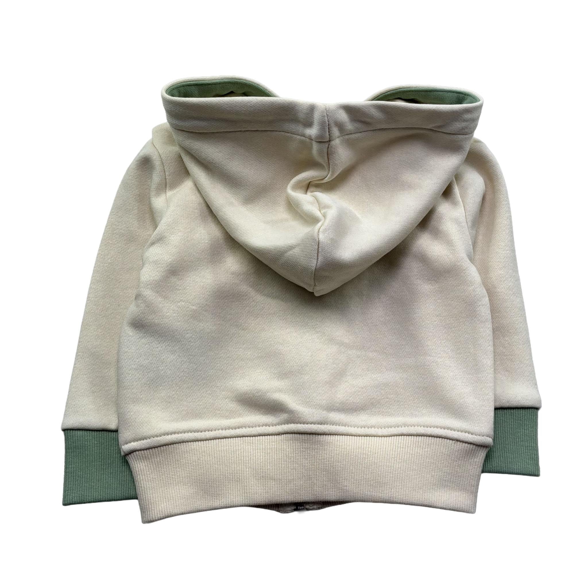 Trussardi Felpa con Zip E Cappuccio Tinta Unita per Neonato TIP26065FE BEIGE TRUSSARDI 