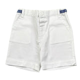 Malvi & Co Bermuda Tinta Unita con Elastico In Vita per Neonato S25B217PNCD BIANCO MALVI & CO 