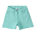 Sarabanda Short tinta unita con Girovita Regolabile Verde Acqua per Neonata 0B222X VERDE ACQUA SARABANDA 