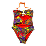 4Giveness Costume Intero Tinta Unita Con Fantasia Arancione Per Bambina