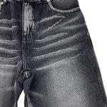 MOSCHINO jeans tinta unita con girovita regolabile Nero per Bambino HUP08O NERO MOSCHINO 