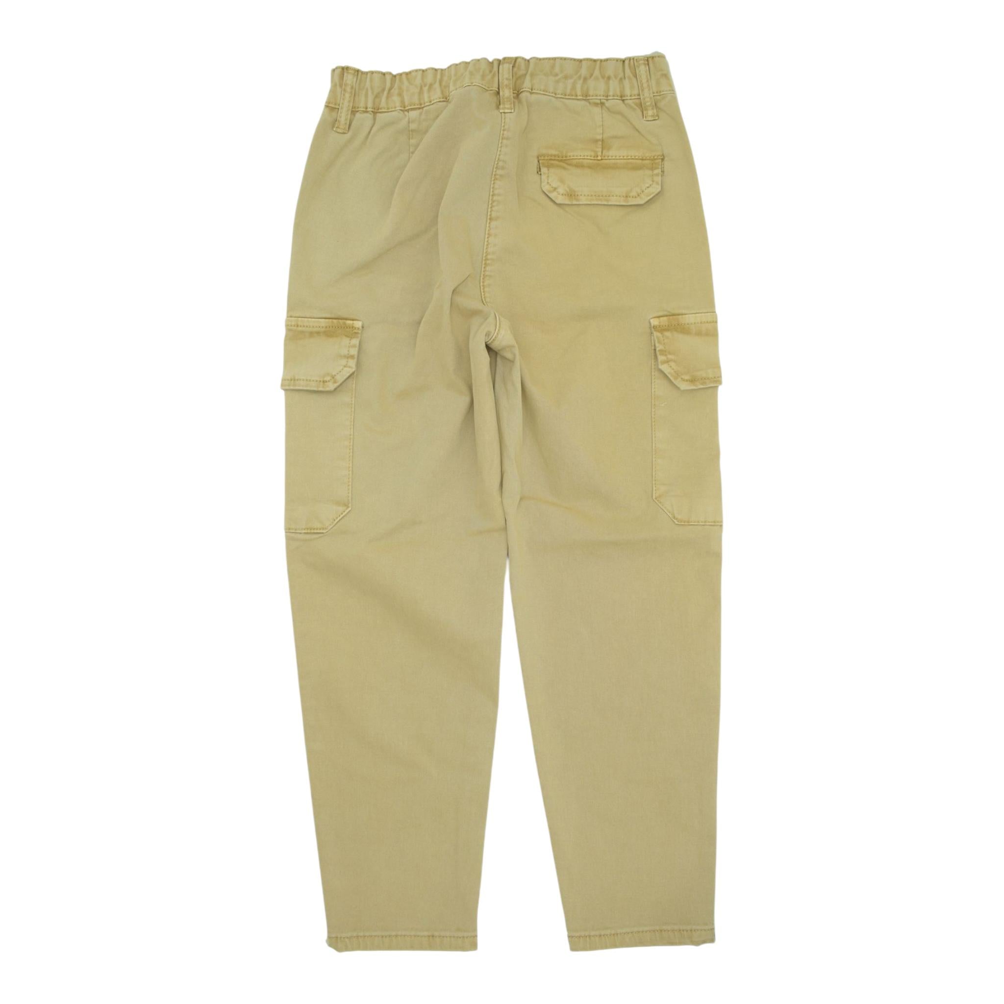 MANILA GRACE pantalone tinta unita modello cargo Beige per Bambina MFJF24P189 BEIGE MANILA GRACE 