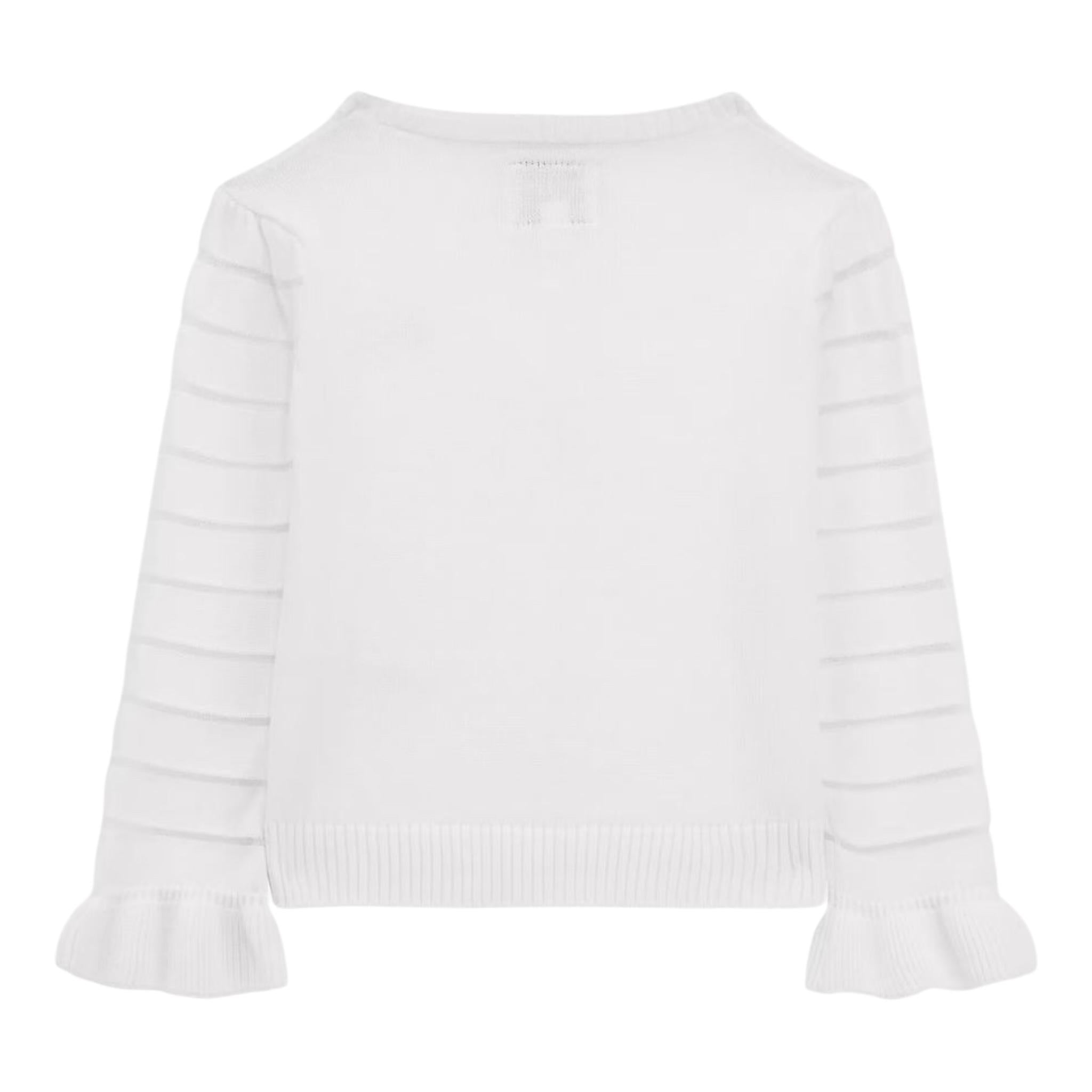 Guess Cardigan Tinta Unita con Trasparenze per Neonata K4RR03Z3CJ0N BIANCO GUESS 