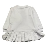 FUN & FUN abito felpa tinta unita manica lunga con orso Bianco per Neonata FNDR00355 BIANCO FUN & FUN 