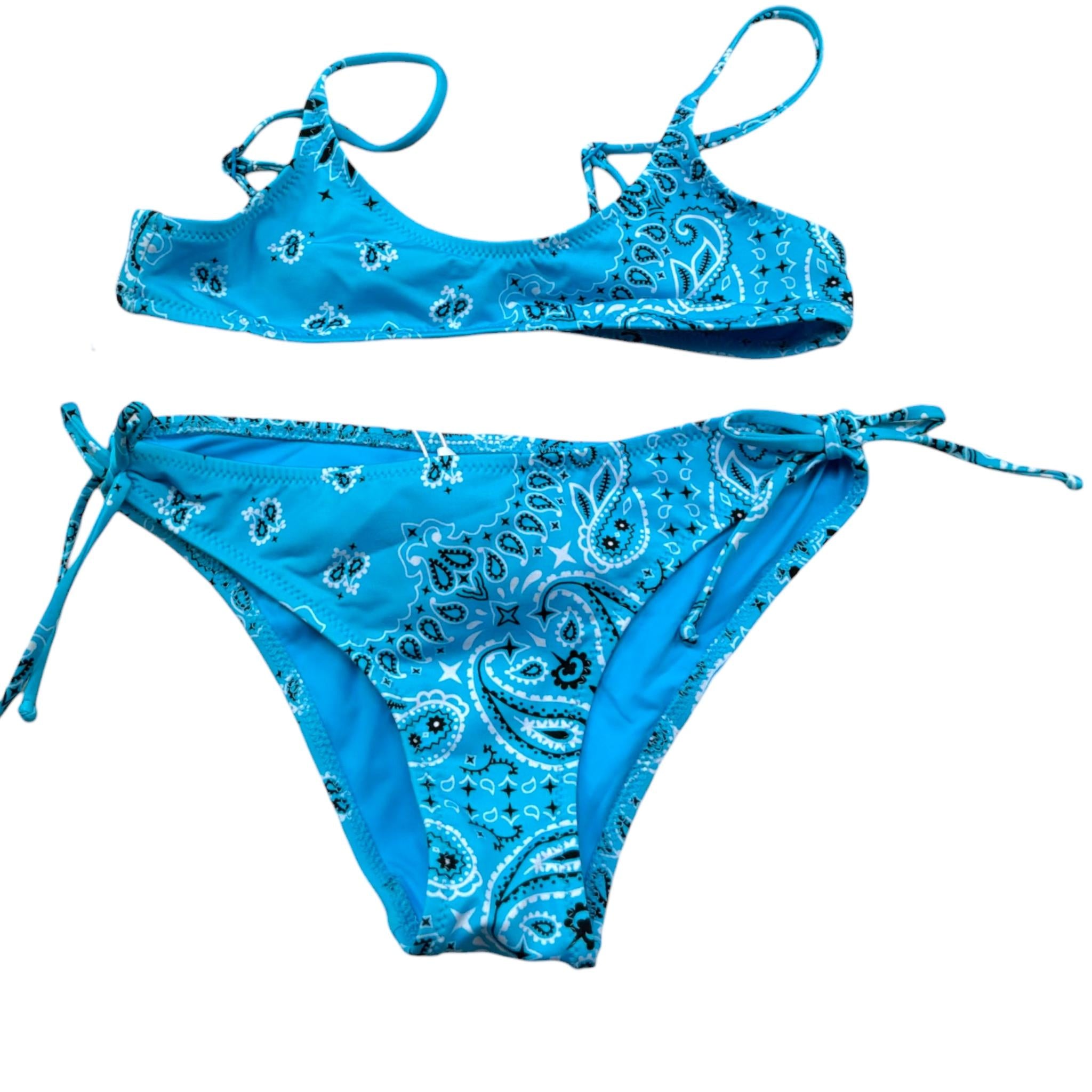 Saint Barth Costume 2 Pezzi Slip-Fascia per Bambina 00662L AZZURRO SAINT BARTH 