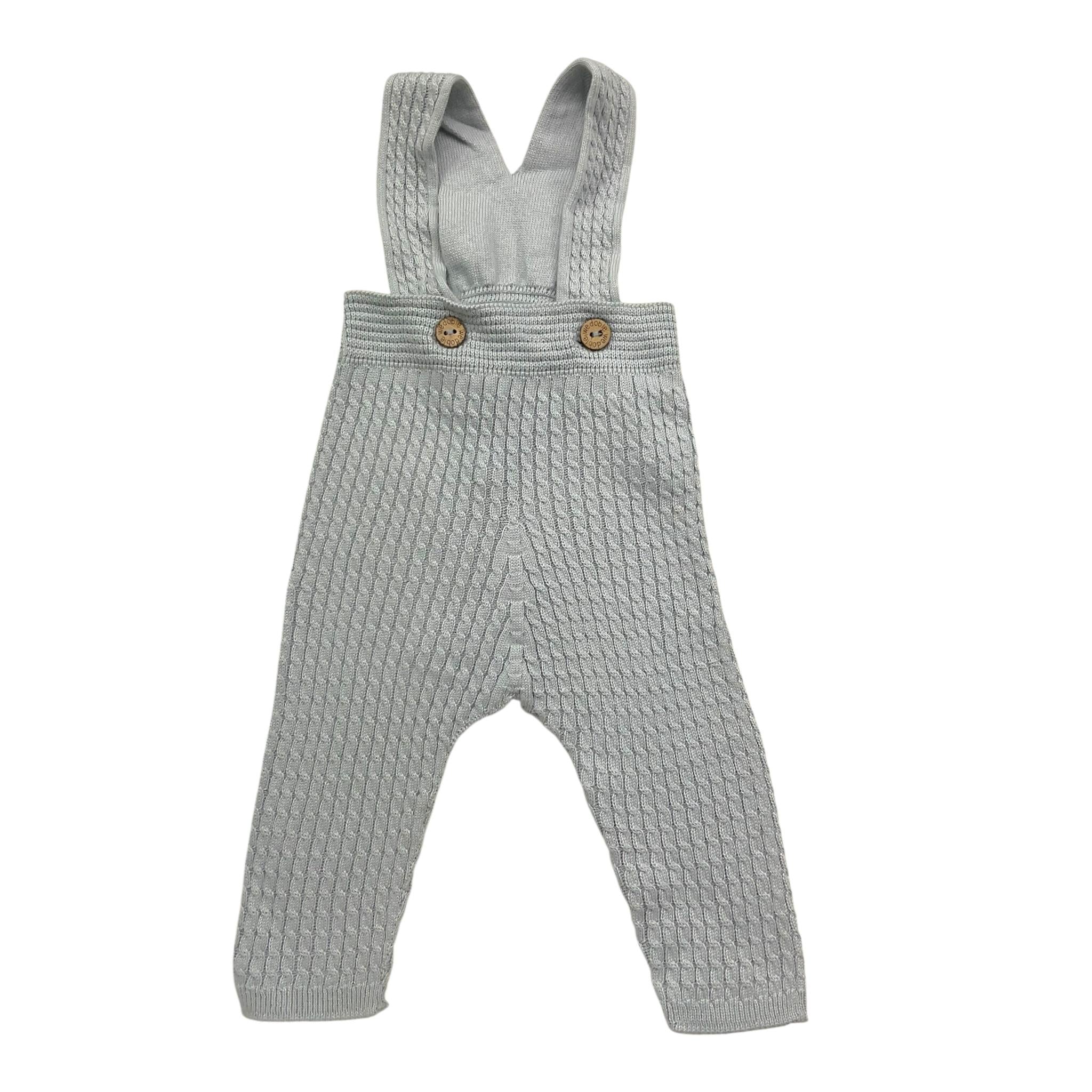 WEDOBLE salopette tinta unita con bottoni Azzurro per Neonato V2305322B AZZURRO WEDOBLE 