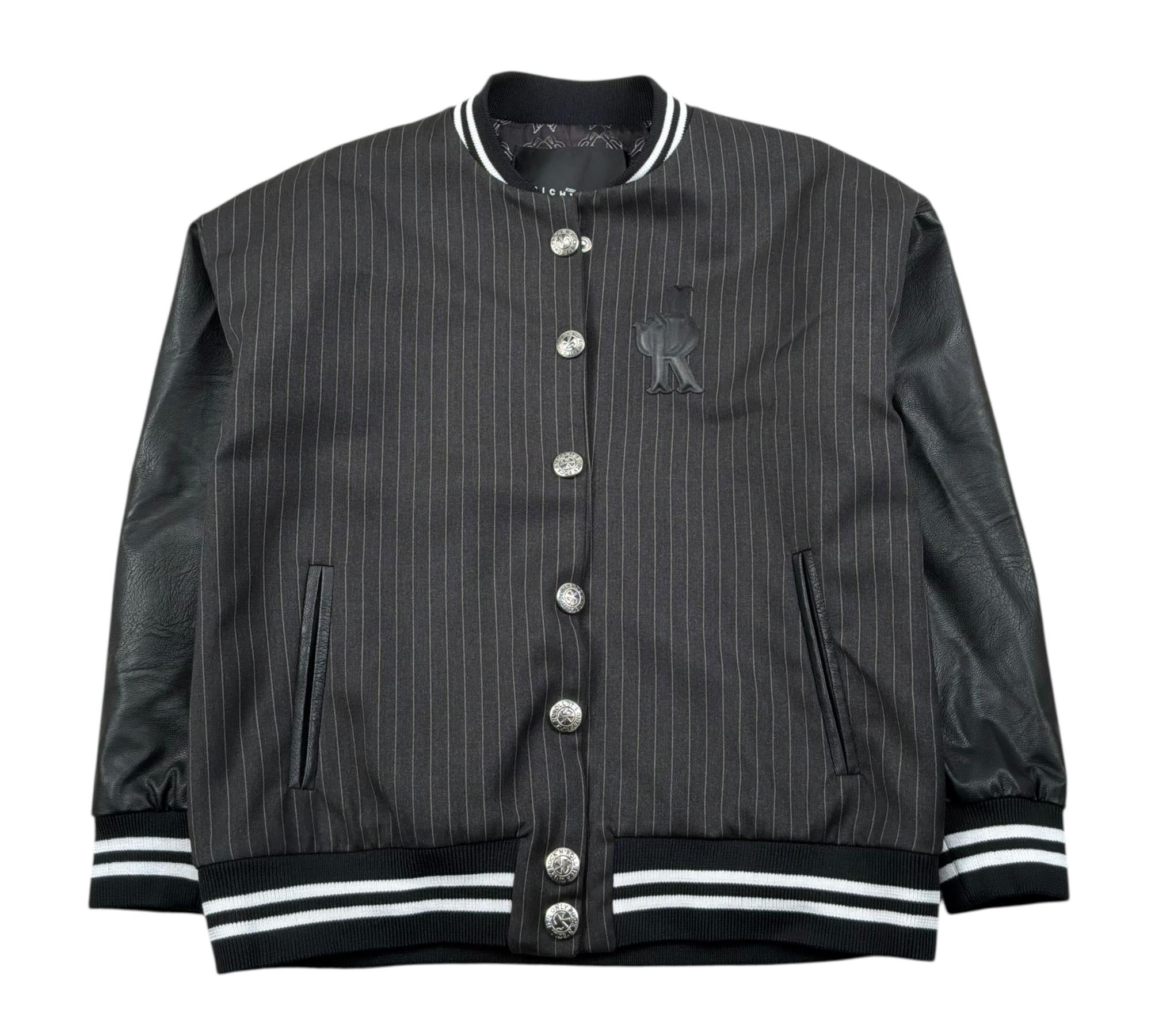 John Richmond Giubbino College Tinta Unita con Ecopelle per Bambino RBP26072GB NERO JOHN RICHMOND 