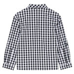 Moschino Camicia Manica Lunga Fantasia Qaudri per Bambino HUC01J BIANCO/NERO MOSCHINO 
