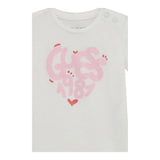 Guess T-Shirt Tinta Unita con Stampa per Neonata A5RI00K6YW4X BIANCO GUESS 
