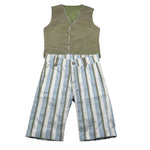 New Gereration Completo 2 Pezzi Gilet-Bermuda Verde per Bambino 51952 VERDE NEW GERERATION 