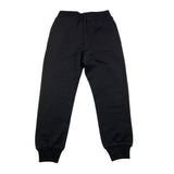 MOSCHINO pantalone tinta unita con logo Nero per Bambino HUP086 NERO MOSCHINO 