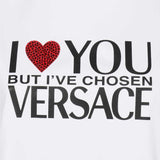 Versace T-Shirt Tinta Unita Con Stampa Bianco Per Bambina