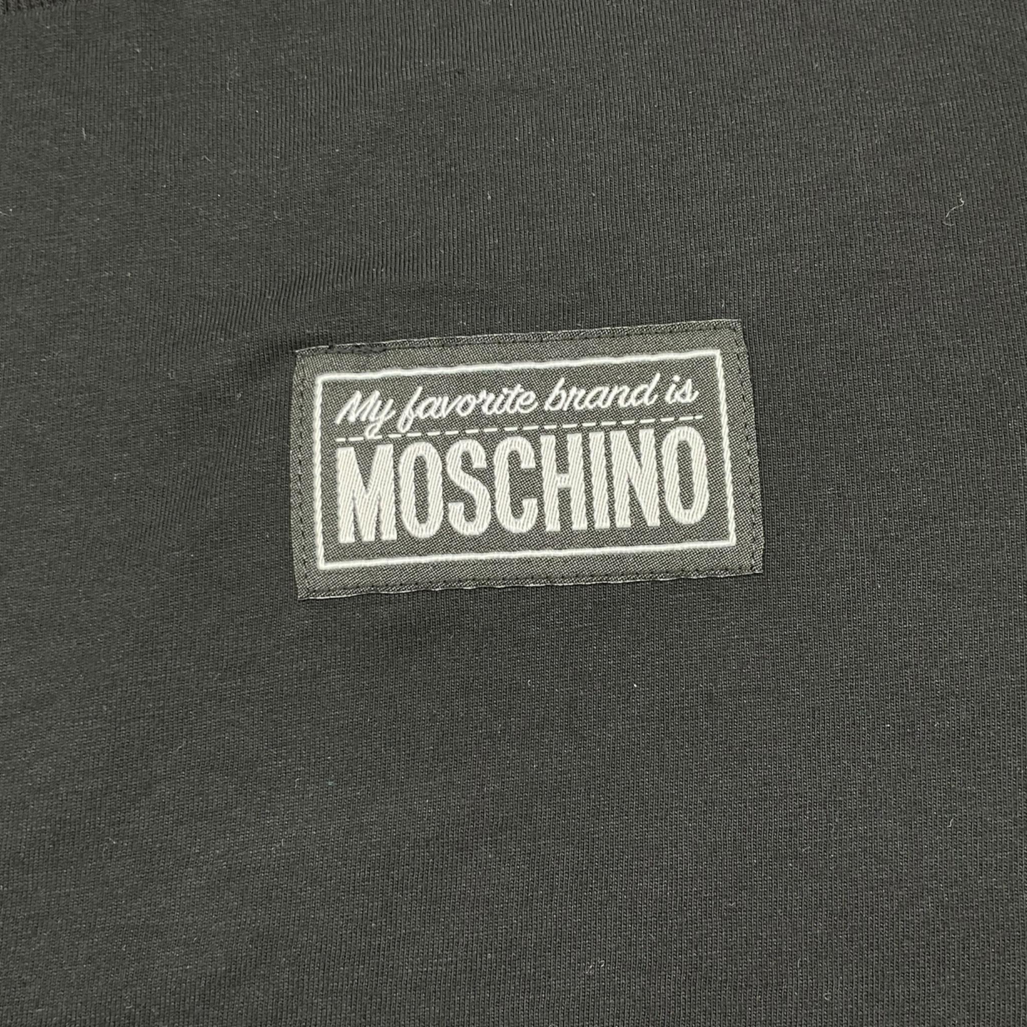 MOSCHINO t-shirt tinta unita girocollo Nero per Bambino HRM04KX NERO MOSCHINO 