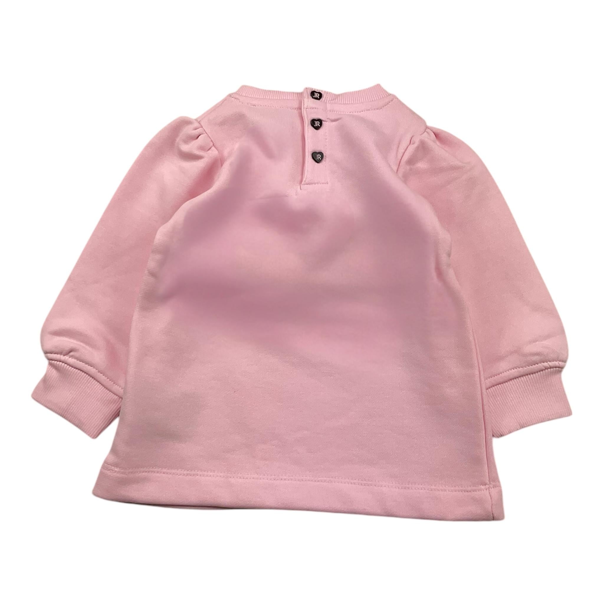 JOHN RICHMOND abito tinta unita girocollo con stampa Rosa per Neonata RIA24004VE ROSA JOHN RICHMOND 