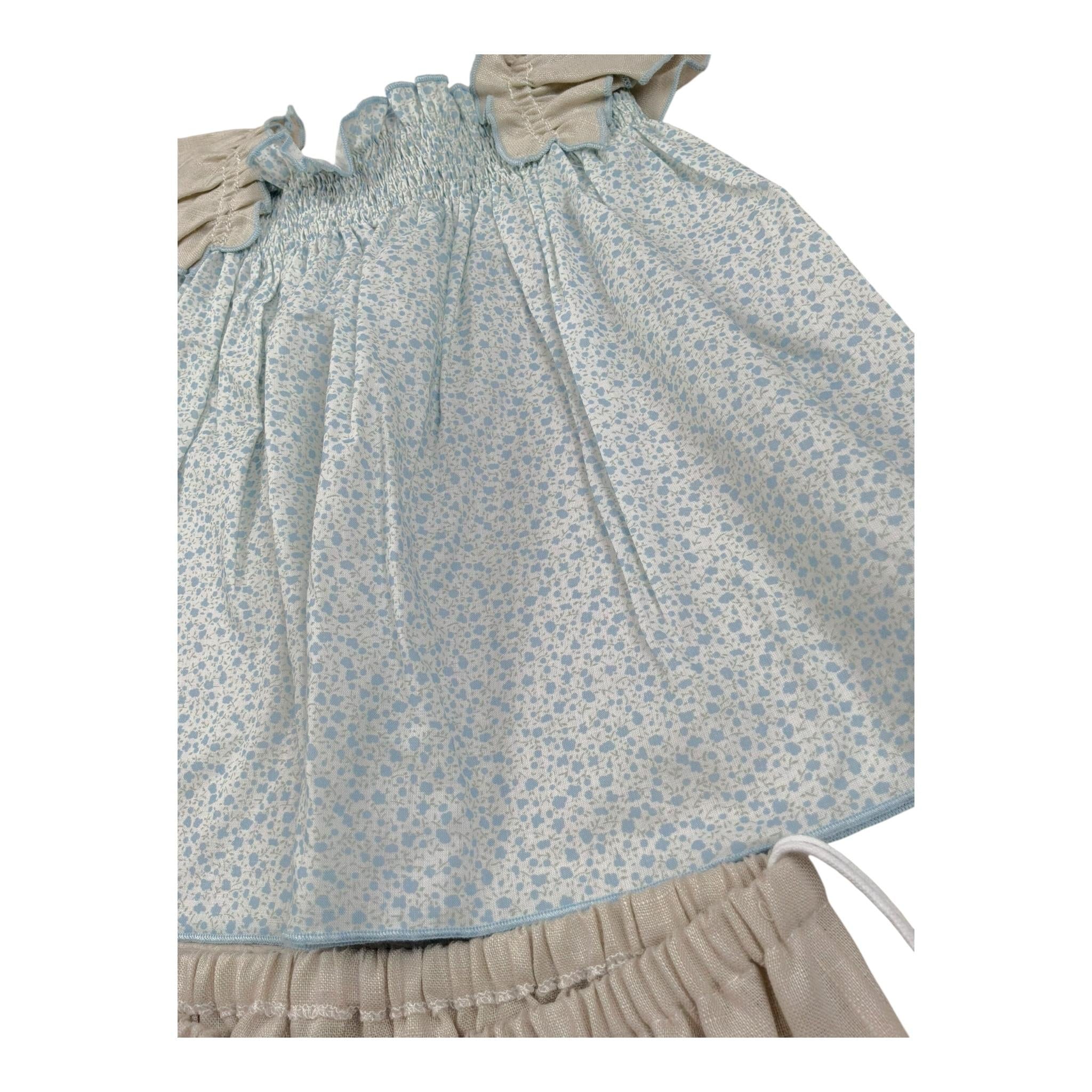 La Stupenderia Completo 2 Pezzi Camicia-Coulotte  per Neonata TBCT56 BIANCO LA STUPENDERIA 