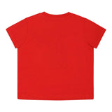 Moschino T-Shirt Girocollo Tinta Unita con Orso per Neonato MNM047XXXX ROSSO MOSCHINO 